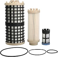 PF9924 Kit Fuel Filter Compatible with Detroit Diesel DD13 12.8L DD15 14.8L DD16 15.6L Engines Replaces PF9806, A0000904251, 33849, FK48555, P550954, L5091F, FK48556 (Pack of 1 set)