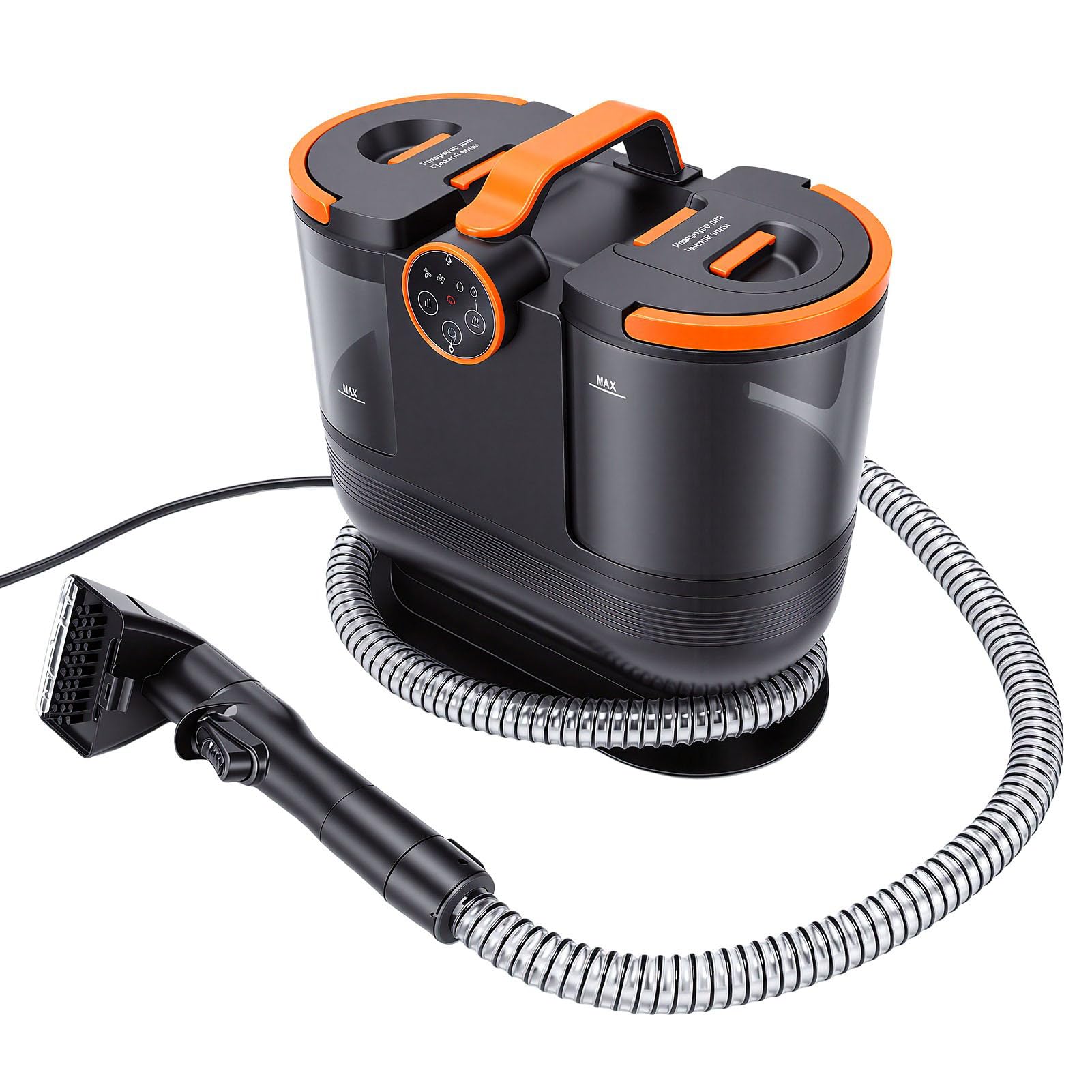 banapoy Limpiador de Alfombras Portátil, Limpiador de Manchas de de Limpieza Profunda de 1700 W 16 KPa con Modos de y Agua Caliente de 100 ℃ para Muebles, Asientos de Coche, Escaleras,