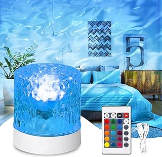 Projecteur Ciel &eacute;toil&eacute;: 16 Couleurs Lampe Oc&eacute;an Avec T&eacute;l&eacute;commande, Projecteur Vague Ocean, Vague Oc&eacute;anique Projecteurs Galaxie, Projecteurs Aurore Bor&eacute;ale Pour Chambre