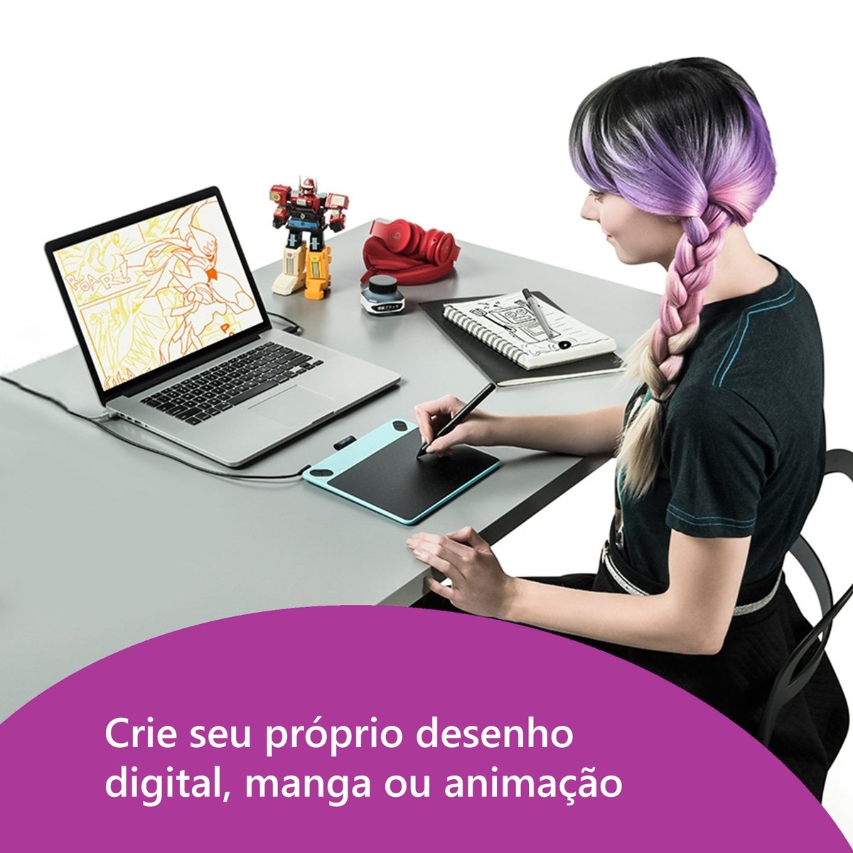 Wacom Intuos Comic Pen and Touch (versão antiga), Preto | Amazon