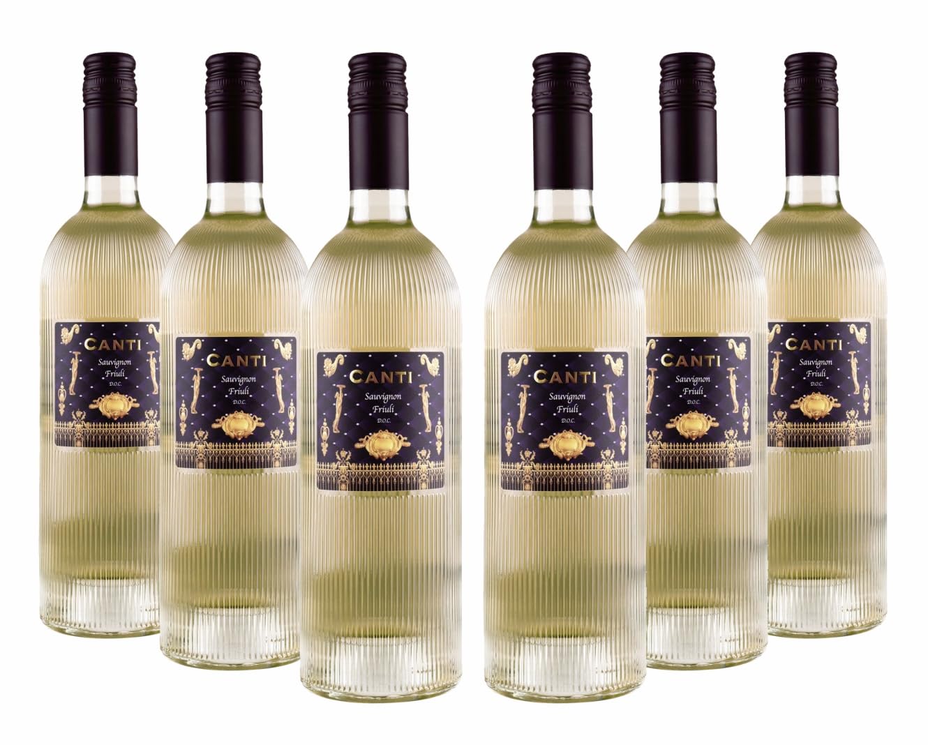 Canti - Italian White Wine Sauvignon D.O.C. Friuli, 12,5%, Full Round Flavor with an Aromatic Palate, 6x750 ml