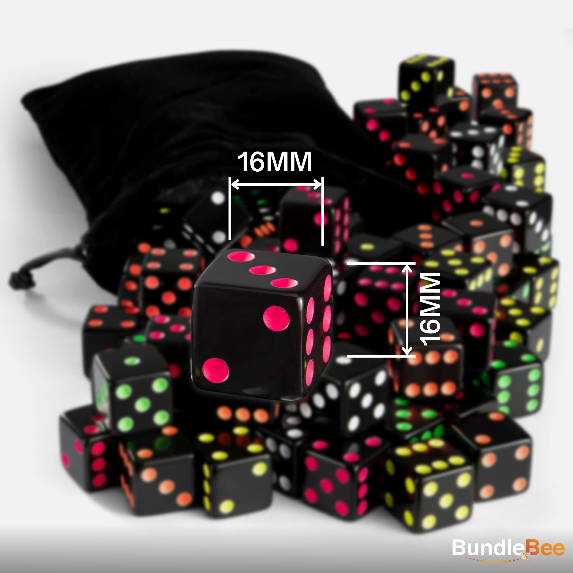 DICE GOODMAN【BLACKOUT】25-26 Amazon.com: BundleBee Neon Blackout Dice Set 50 Pack - 5 Bright