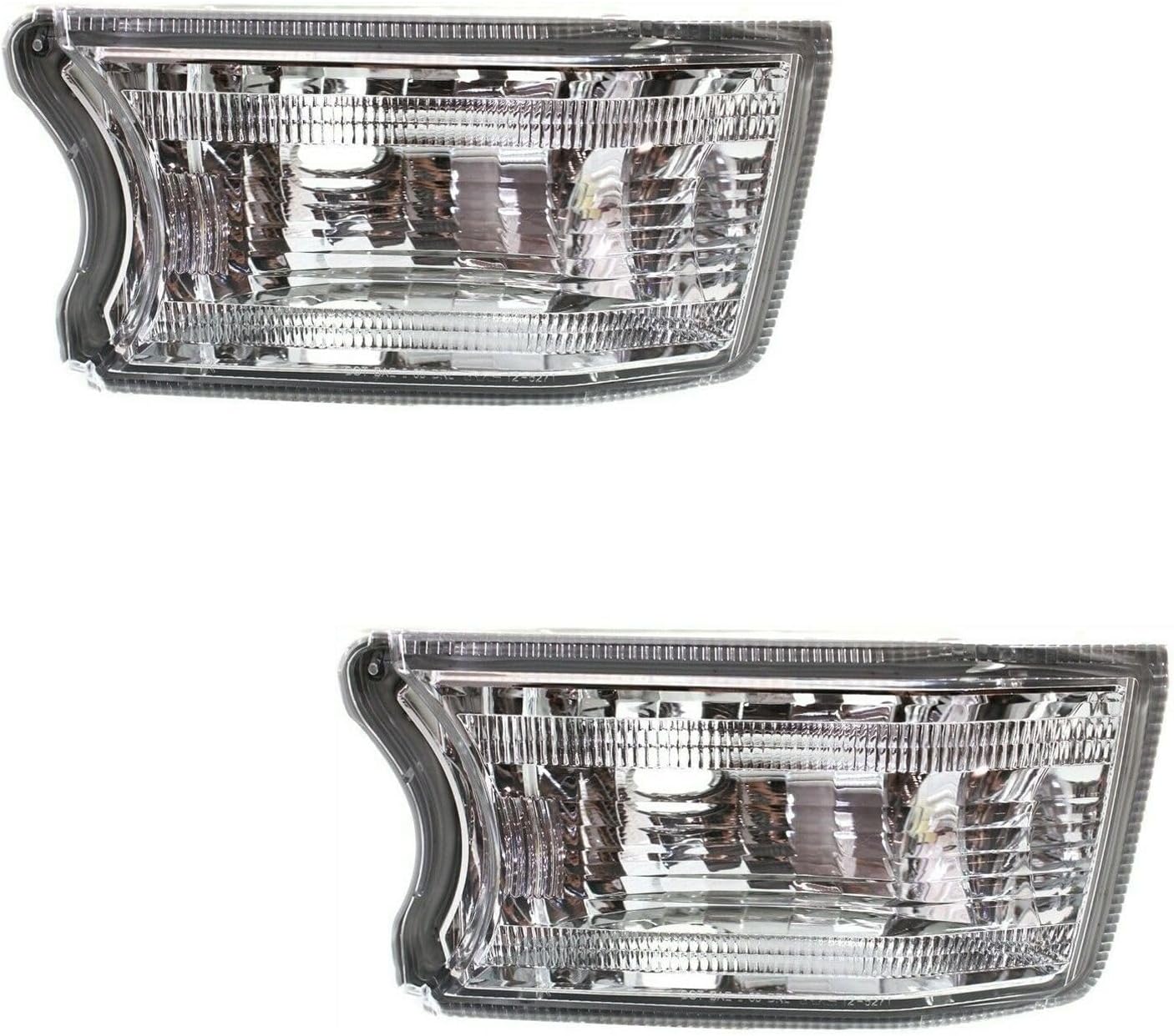 2 Set of - Signal Light Passenger Side Signal Lamp Turn Plastic Lens 8151135340 TO2533115 12713523