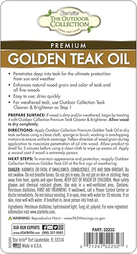 Miniatura 8 de Star brite Premium Teak 52216 aceite para teca, 16 onzas