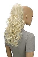 Vista 22 de CAISHA Extensiones de cola de caballo de 18 "voluminosas onduladas negro rojo mezcla PH38