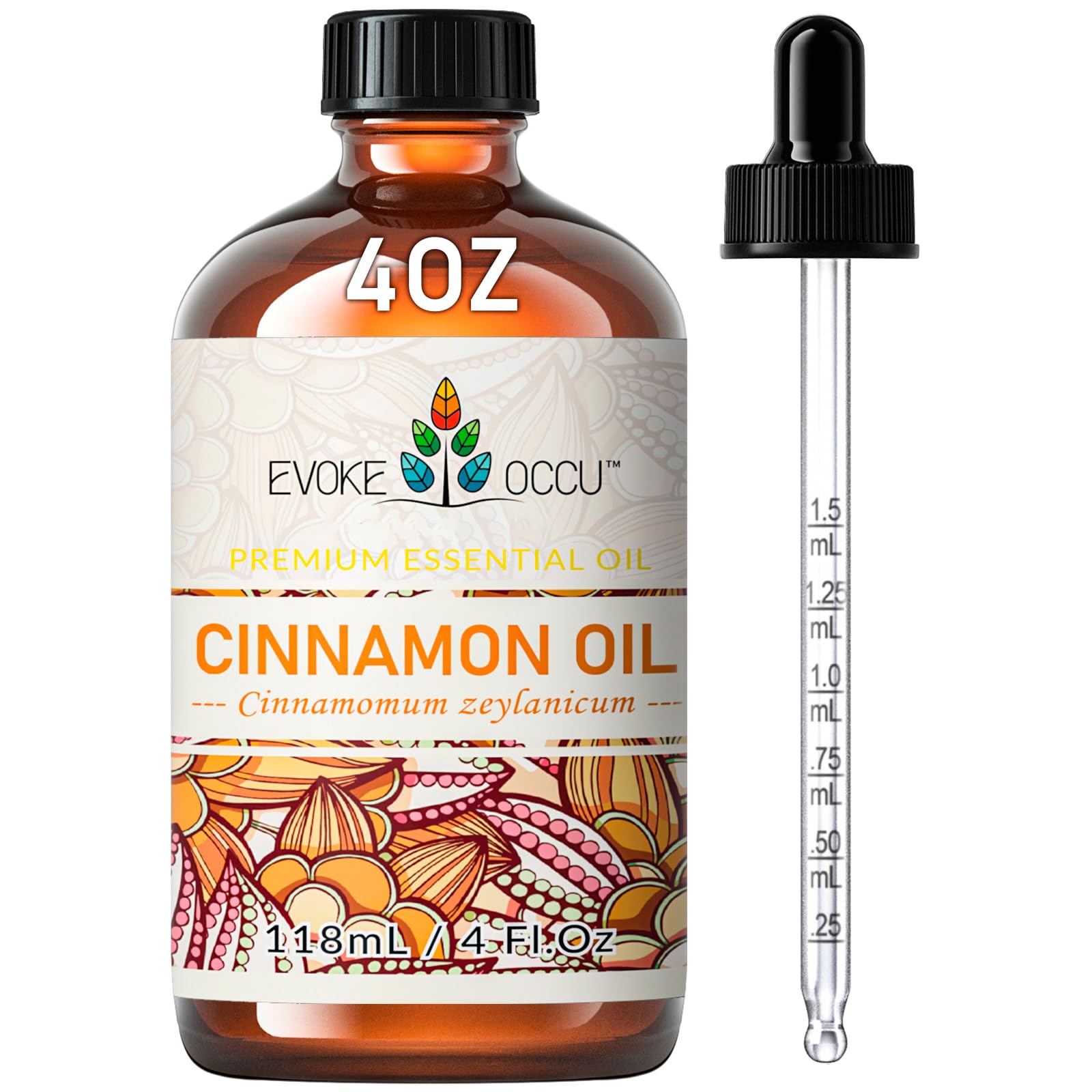 EVOKE OCCU Cinnamon Essential Oil for Diffuser, Spray &amp; Skin Care