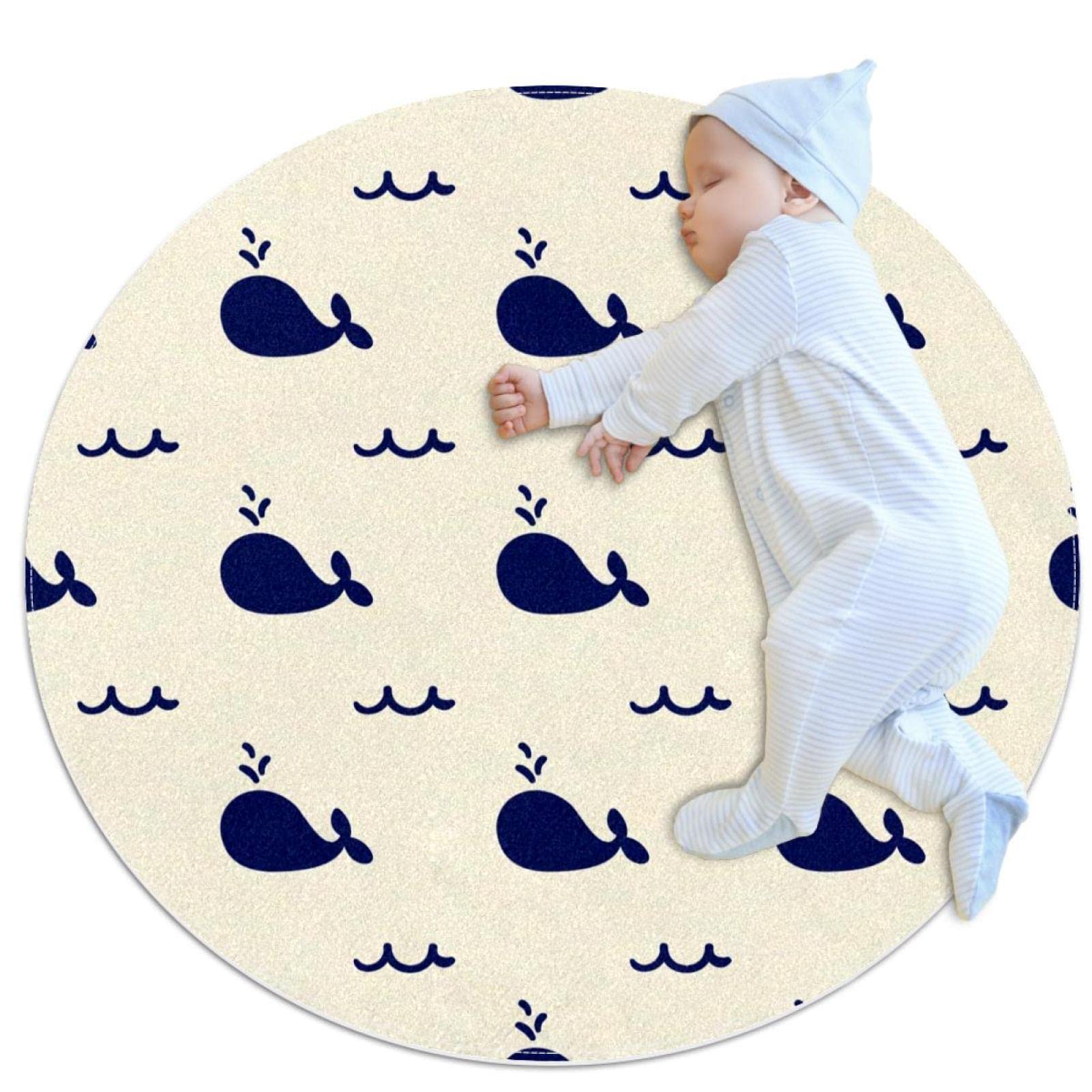 Alfombra infantil de juego para dormitorios y habitaciones de bebés de 80x80cm
