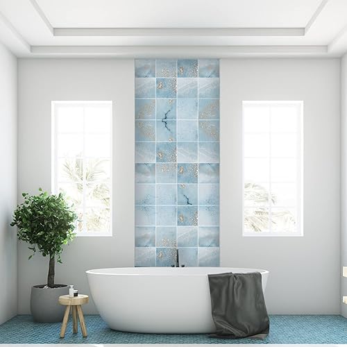 Miniatura 2 de 12 calcomanías mate para azulejos de pared, despegar y pegar, calcomanías de vinilo autoadhesivas para azulejos, adhesivo de PVC antideslizante para