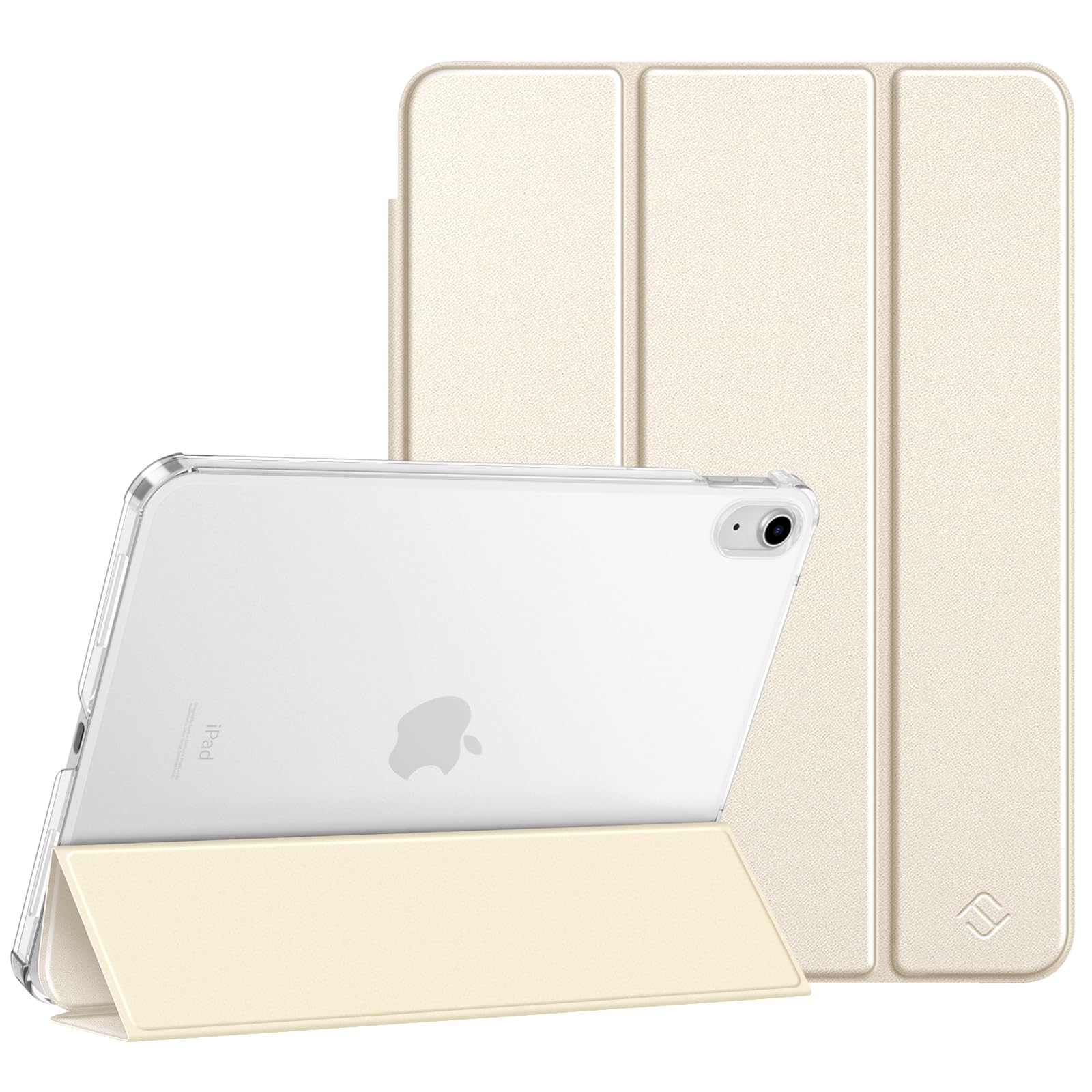 Fintie Hülle für iPad 11. Generation 2025 11 Zoll (A16), iPad 10. Generation 10.9 Zoll 2022 - Ultradünn Schutzhülle mit transparenter Rückseite Abdeckung Case Cover, Auto Schlaf/Wach, Starlight