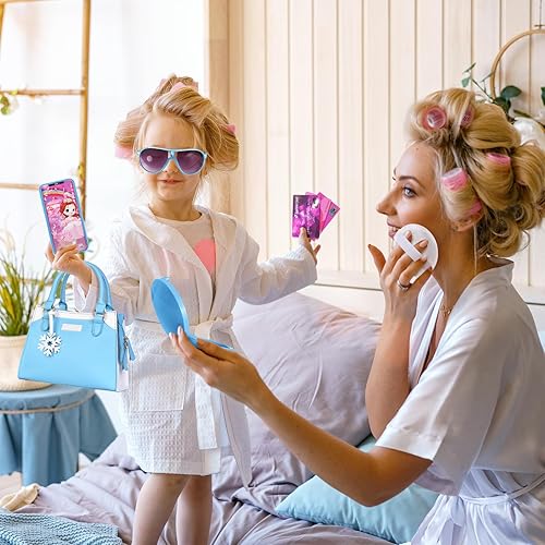 Vista 13 de Shemira Bolso de juego para niñas pequeñas, juguetes de princesa para niñas de 3, 4, 5, 6, 7, 8 años, regalo de Navidad y cumpleaños, bolso