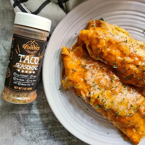 Miniatura 3 de Foddies - Condimento para tacos, paquete de 3 unidades, bajo FODMAP, sin gluten, sin cebolla sin ajo, vegano, a base de plantas, apto para SII