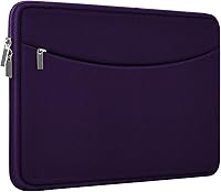 Vista 9 de Funda para laptop de 14 pulgadas, maletín protector a prueba de golpes con bolsillo para accesorios, bolsa portátil para computadora para MacBook