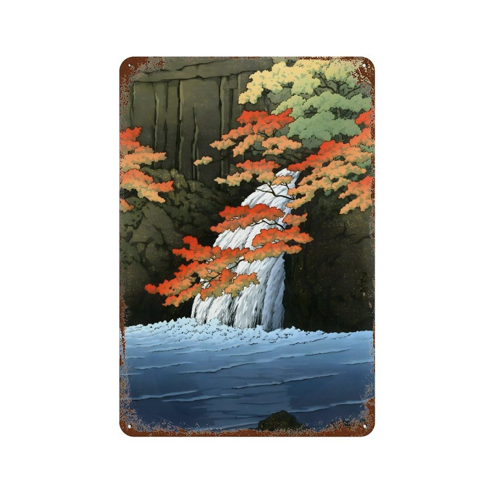 xiaoxiaoshen Artist Kawase Hasui (8) Wall Decor Art Metal Tin Poster Modern Home Decor Art Home Bar Shop Decorations Vintage Sign 30x20cm