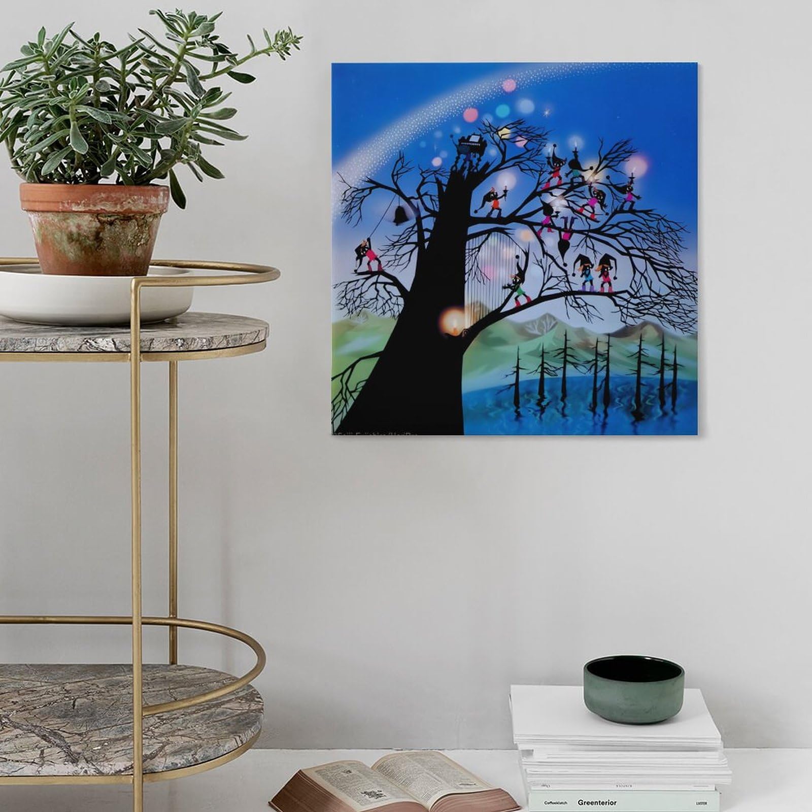 Amazon.co.jp: 藤城清治幻想的な影絵の巨匠絵画ポスター 壁飾り