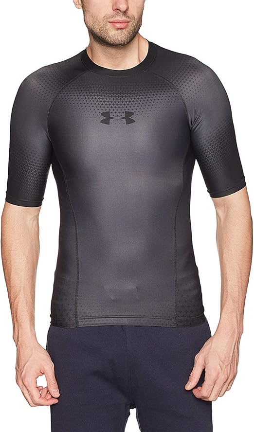 Under Armour Charged SS Compression Top Small Black Amazon.co.uk