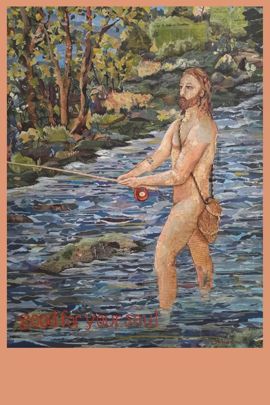 Good For Your Soul: Journal - Fishing while Naked - Fish Notebook (Blank Lined Journal)