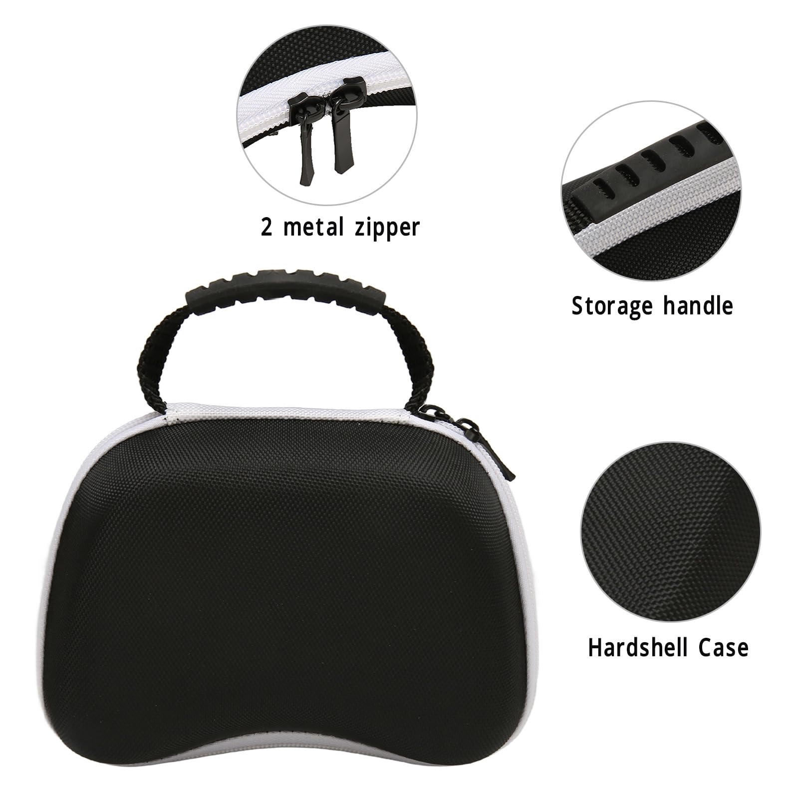 Reisetasche für PS5-Controller, Konsolen-Tragetasche, Hartschale, Eva-Aufbewahrungstasche, Tragetasche für für Switch Pro Game Control