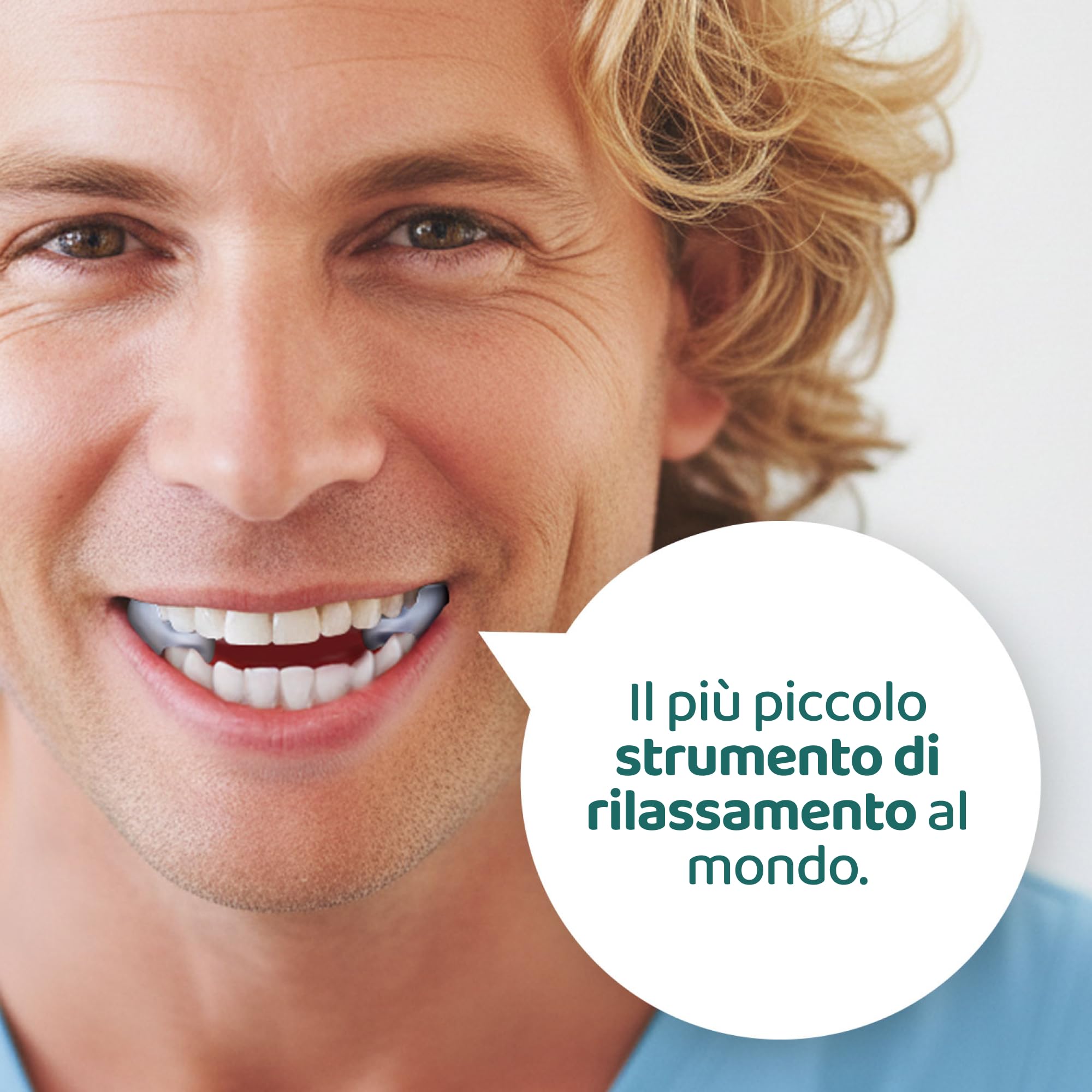 TJ Motion Aligner 2,5 cm – Rilassamento mandibolare & stimolazione del nervo vago per uomini & donne – Set da 2 in silicone medico – contro dolori a mascella, collo & nervi – senza BPA