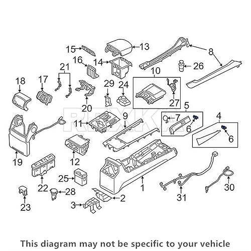Miniatura 5 de Rexka - Juego de 50 pinzas para panel de recortes y consola de salpicadero para Hyundai Kia 84747-2L000 Accent Azera Elantra Sonata Tucson Volster
