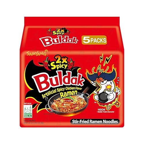Miniatura 31 de Samyang HACK Buldak Bokeum Ramen. 1 bolsa de tallarines ramen muy picantes. Sabor mucho más picante.