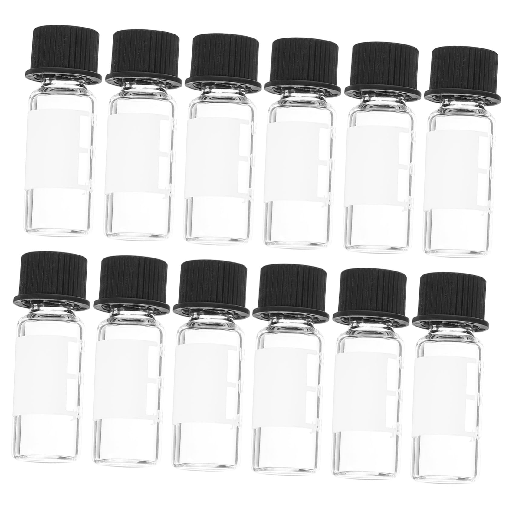 Ipetboom 100 Frascos de Vidrio para Muestreo Boca Roscada 2ml Tapa Segura Material Sintético para Laboratorios Cosméticos y Aceites Esenciales