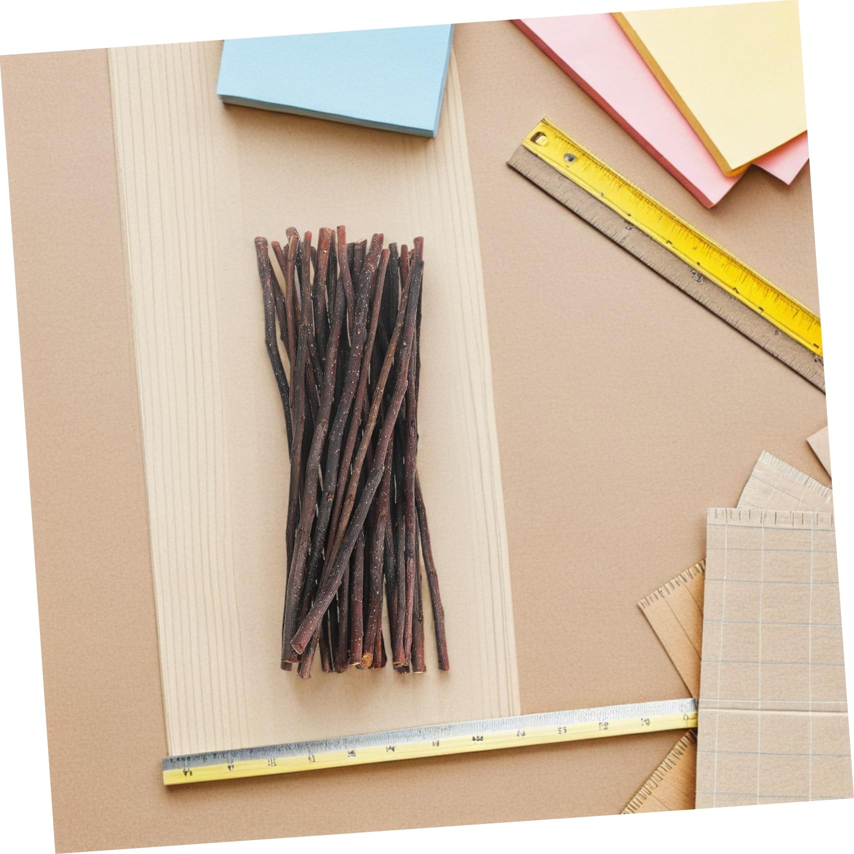 SEWACC 60pièces Bâtons Artisanat Naturel Brindilles Séchées Pour Décoration Intérieure Accessoire Photo Projet Créatif Centre De Table De Ferme