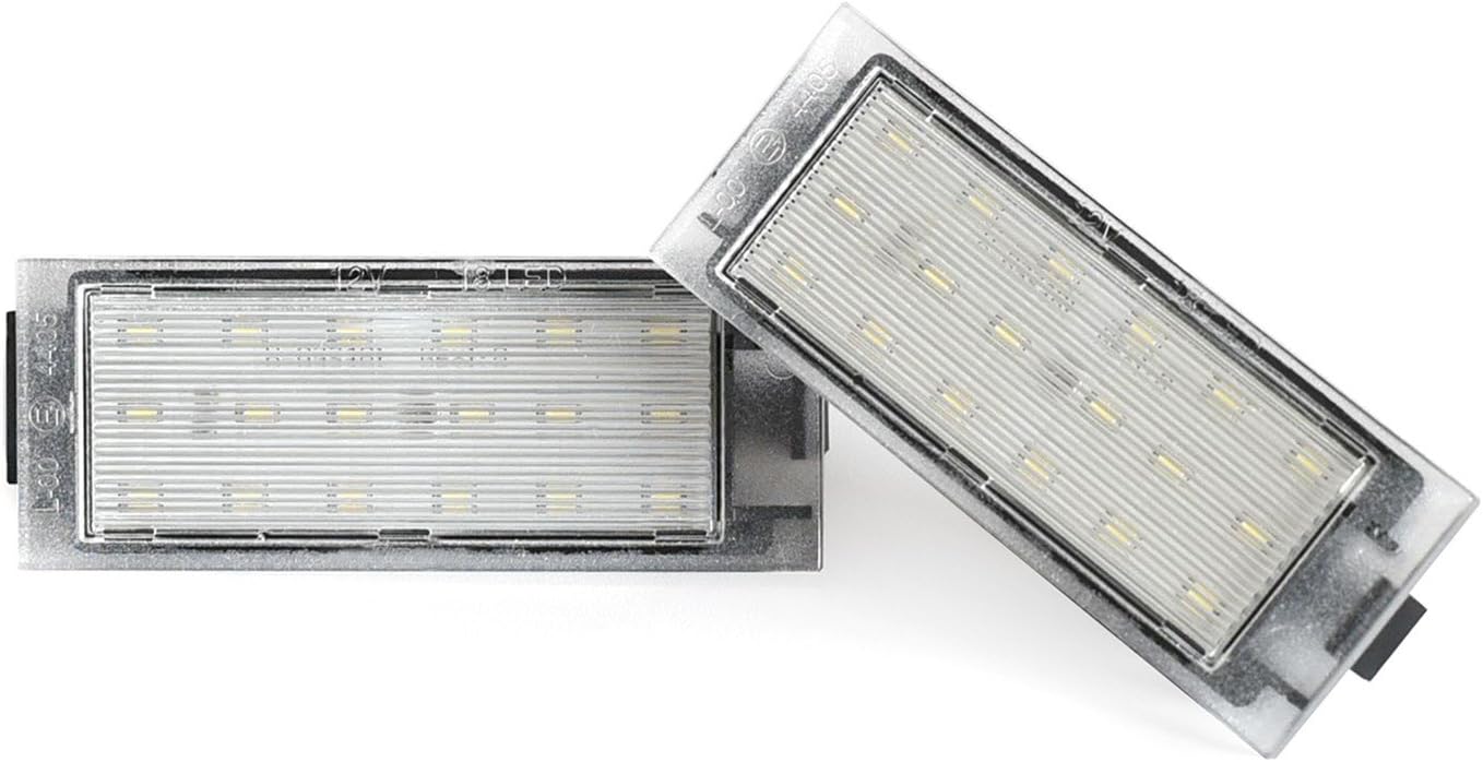 Fits for Renault Clio 3/5 Megane Twingo Master LED License Number Plate Lights