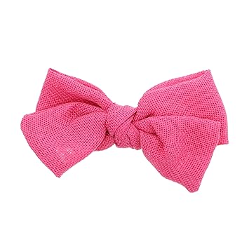 Burlap Bow 5 inch - Coral