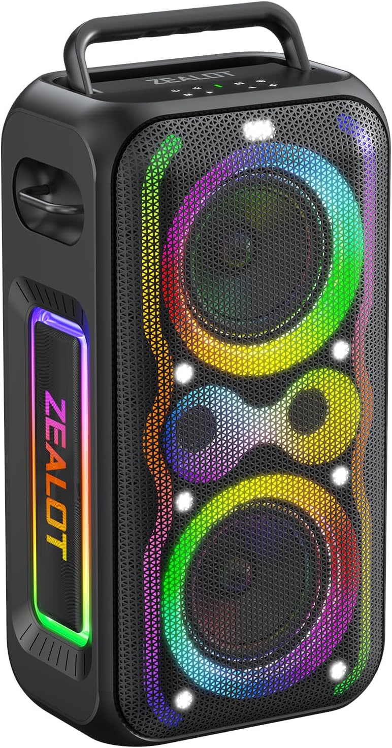 Zealot 260W Portable Party Speaker, Bluetooth Speaker with Bass