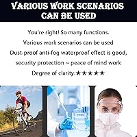 Vista 6 de Gafas de protección ajustables para pestañas y cejas, protectores de ducha, protectores para ojos post-LASIK, diseño compatible con gafas