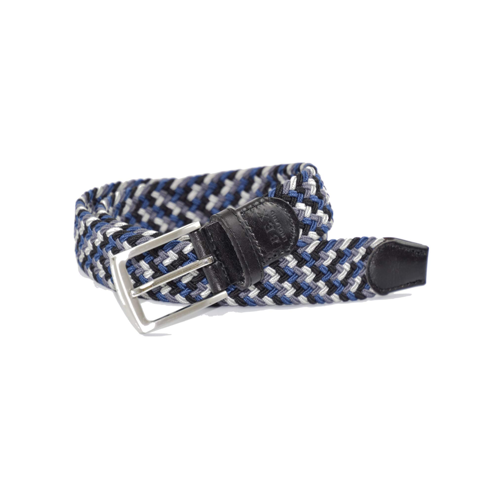 Ibex England | Men's Woven Belt | Genuine Leather | 35MM Wide | Gift For Him