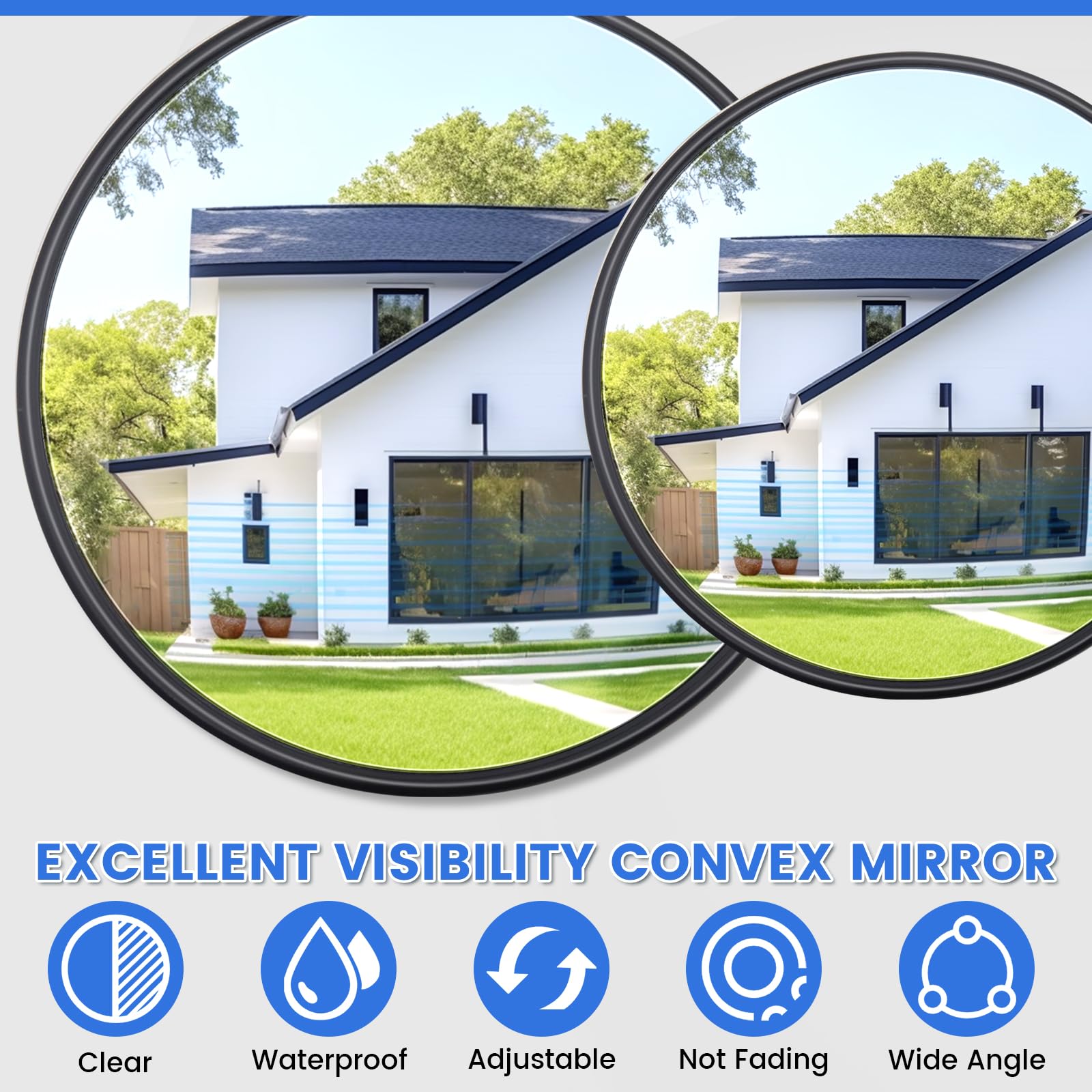 Trucks Convex Mirror for Enhanced Safety Adjustable Truck Mirror with Improved Field of View Reducing Blind Spots Ideal for Truck Tractor (1 - Image 3
