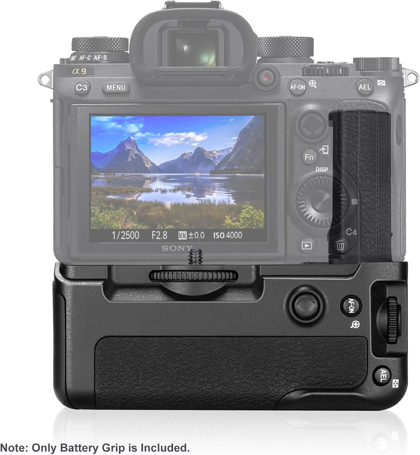 Neewer Vertical Battery Grip Compatible with A9 A7III A7RIII Cameras, Replacement for VG-C3EM with 2 Packs 7.2V 2280mAh 16.4Wh Rechargeable Li-ion Battery