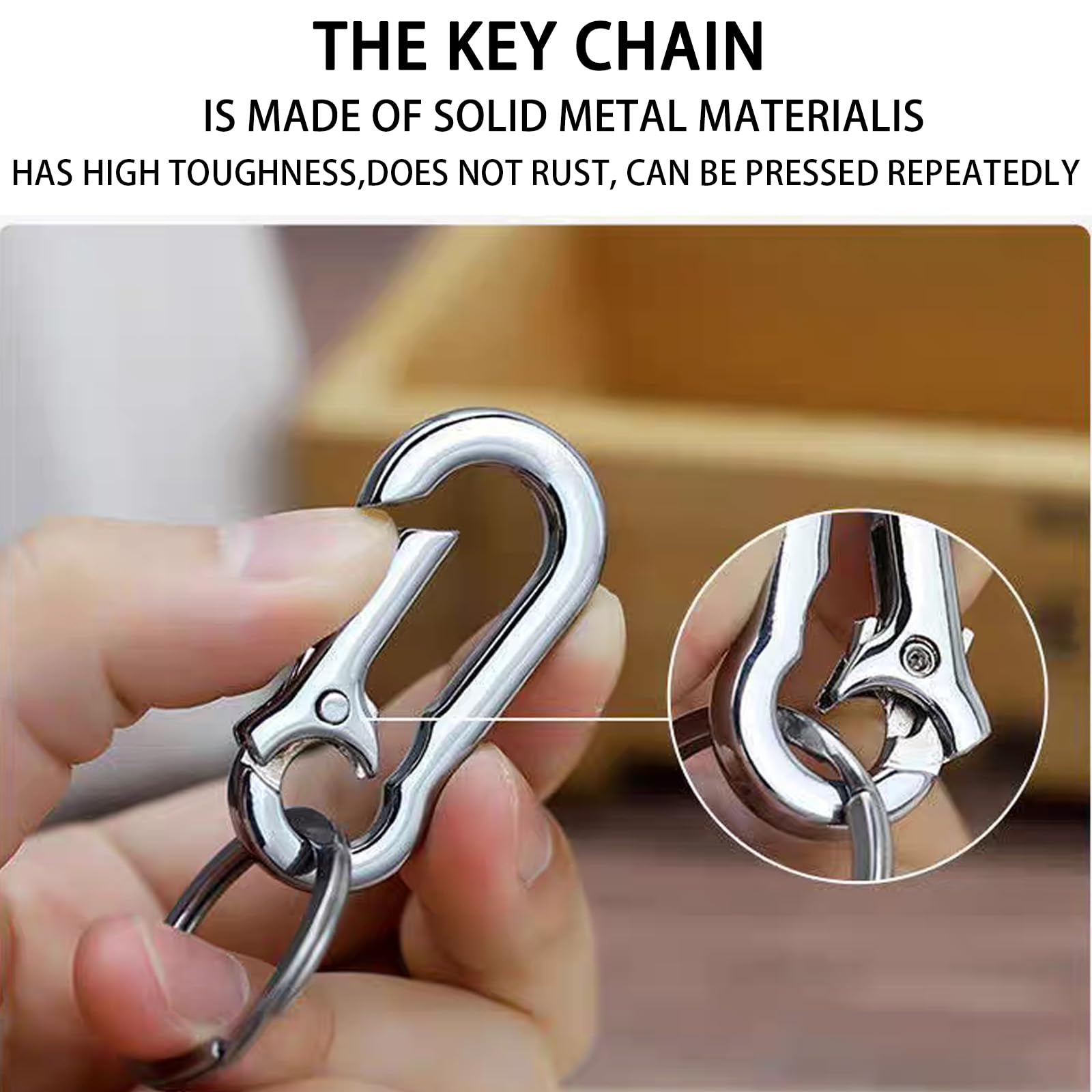 20 Pièces Petit Mousqueton, Coeur Mousqueton En Aluminium, Mousqueton