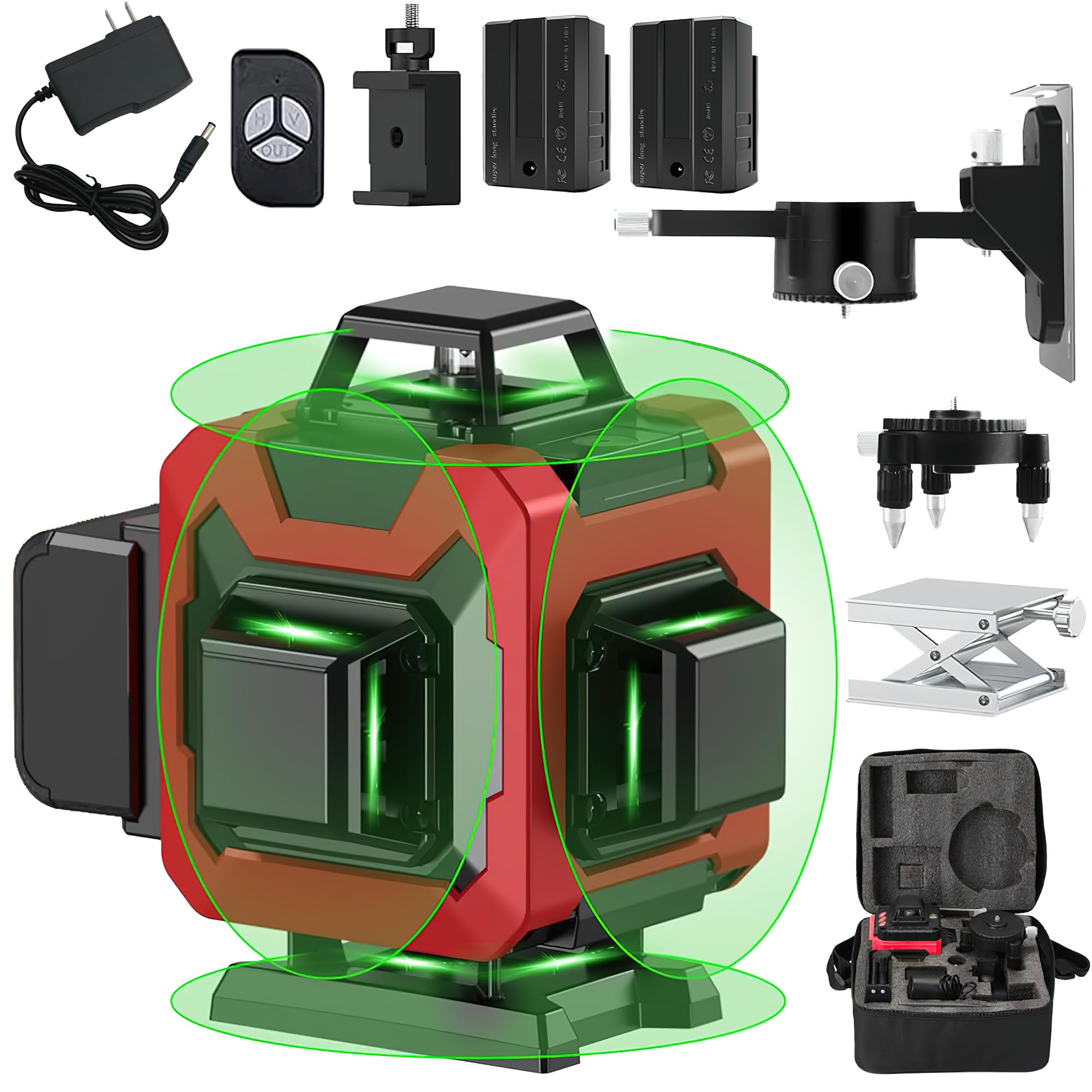 MULZI 4D 16 Lines 4x360 Degree Laser Cube - Premium Laser Line Level, Self-Leveling Measurement Instrument - Digital Construction Leveler Tool for Precise Leveling and Measurement (B0DBD7KHMT) Amazon Price History, Amazon Price Tracker