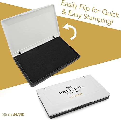 Miniatura 5 de Almohadilla de sello premium tamaño extra grande 6 x 8 pulgadas - para sellos de goma tradicionales - Almohadilla de fieltro seca