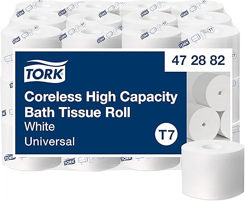 Tork Rollo de papel higiénico de alta capacidad sin núcleo T7, universal, 2 capas, 36 x 1100 hojas, 472882