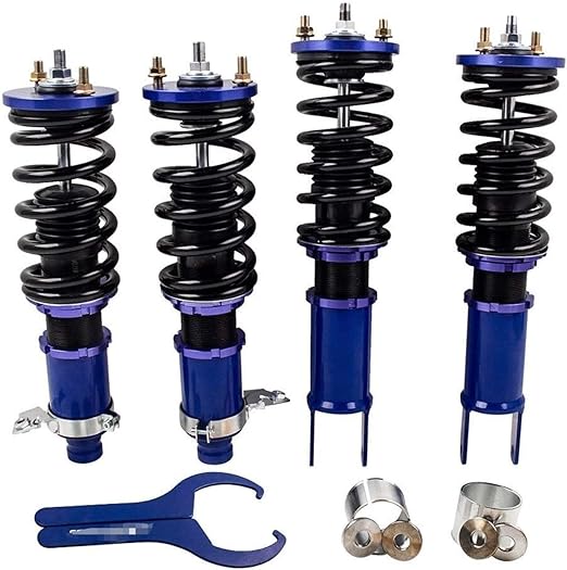 Amazon Co Jp 車のショックアブソーバー カーショックアブソーバcoiloverコイルストラットフィット感のためにシビック96から00 Eg Ej Eh 94から01インテグラdc Dbショックフィットについてcx Dx Ex Exr Hx Lx 96から00 97 98 99サスペンション 車 バイク