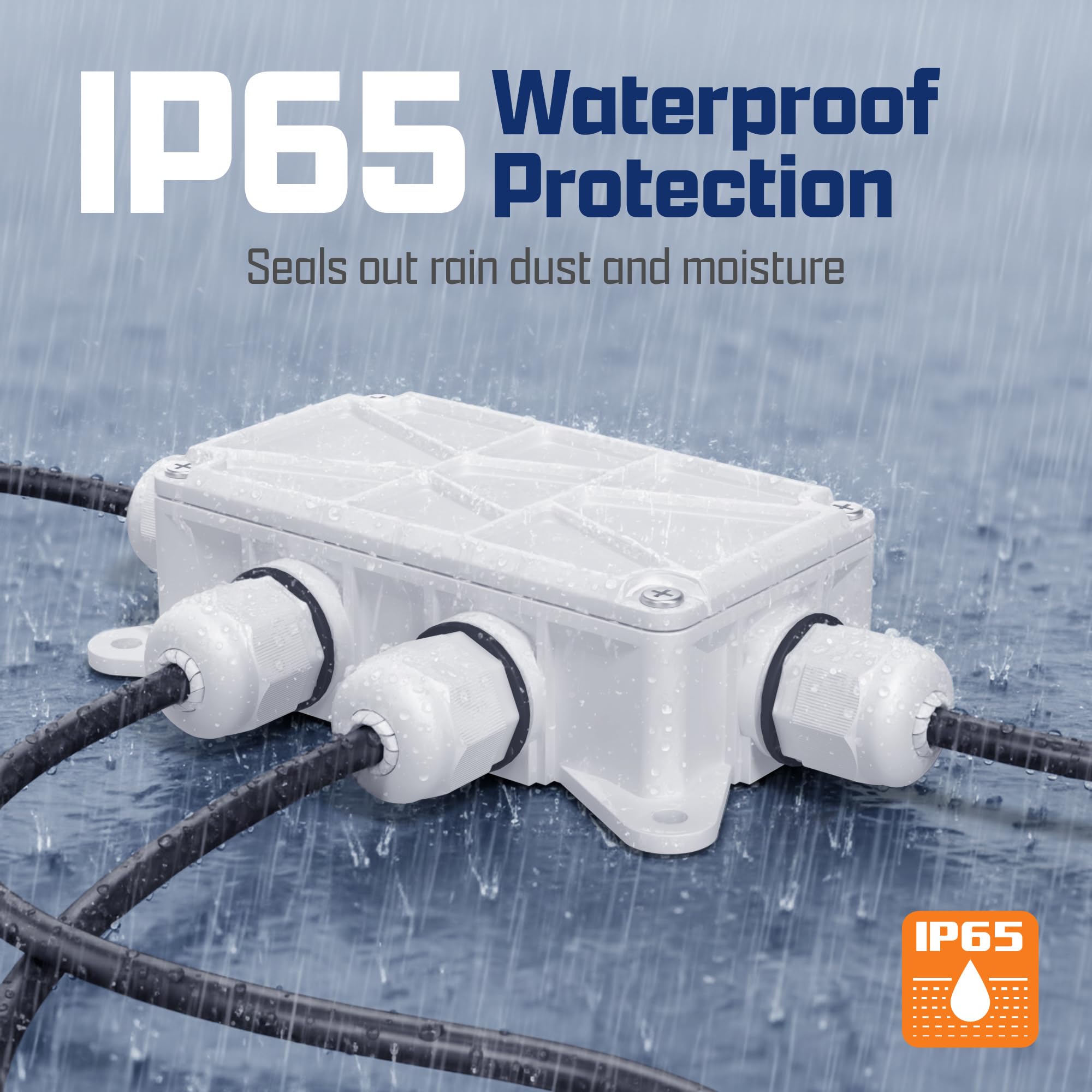 Sully Waterproof Junction Box - IP65 Protection -2 Sully Waterproof Junction Box - IP65 Protection -2
