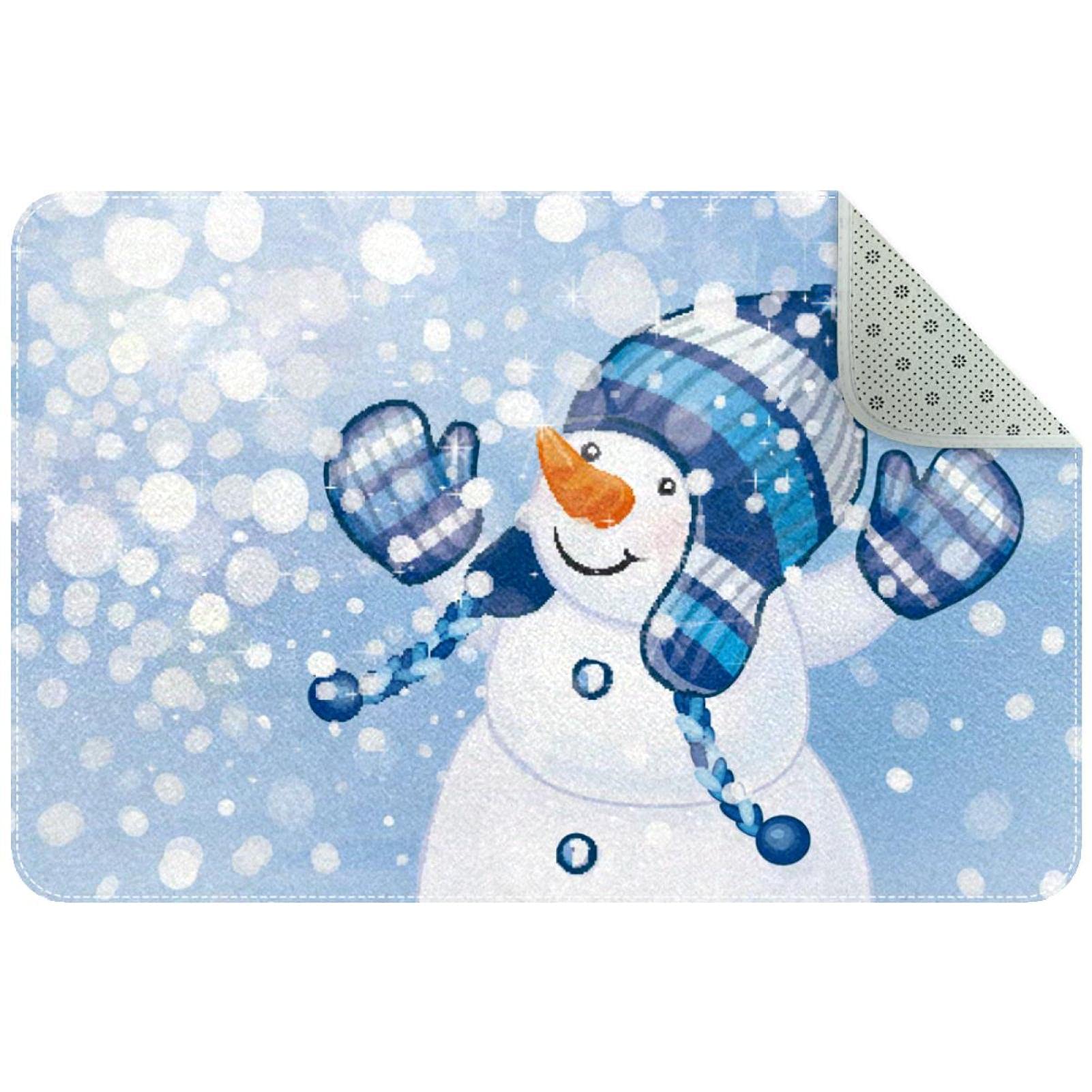 Tapis de porte d'hiver mignon pour l'accès chaleureux du patio