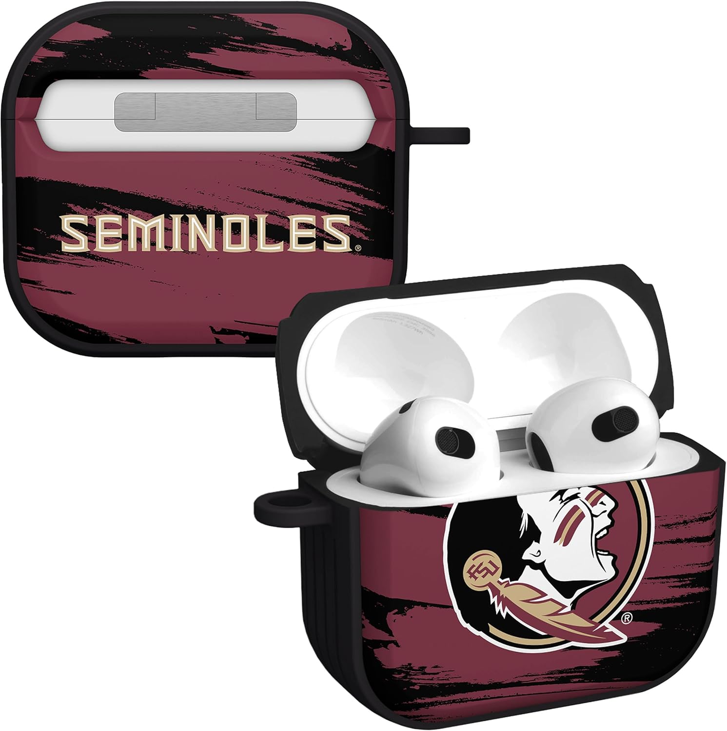 Affinity Bands Florida State Seminoles HDX Case Cover Compatible with Apple AirPods Gen 3 (Paint Stripe)