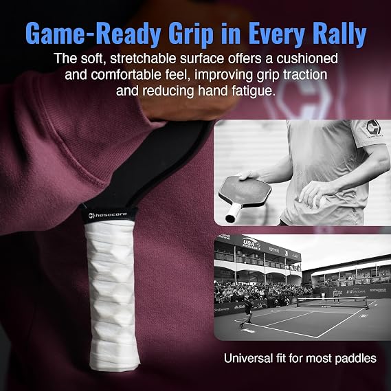 Hesacore Hesatac Overgrip Tape – for Pickleball, Padel & Tennis – Made for Hesacore Grips – Sweat Absorbing, Soft, Anti-Slip, Stretchable Overgrip