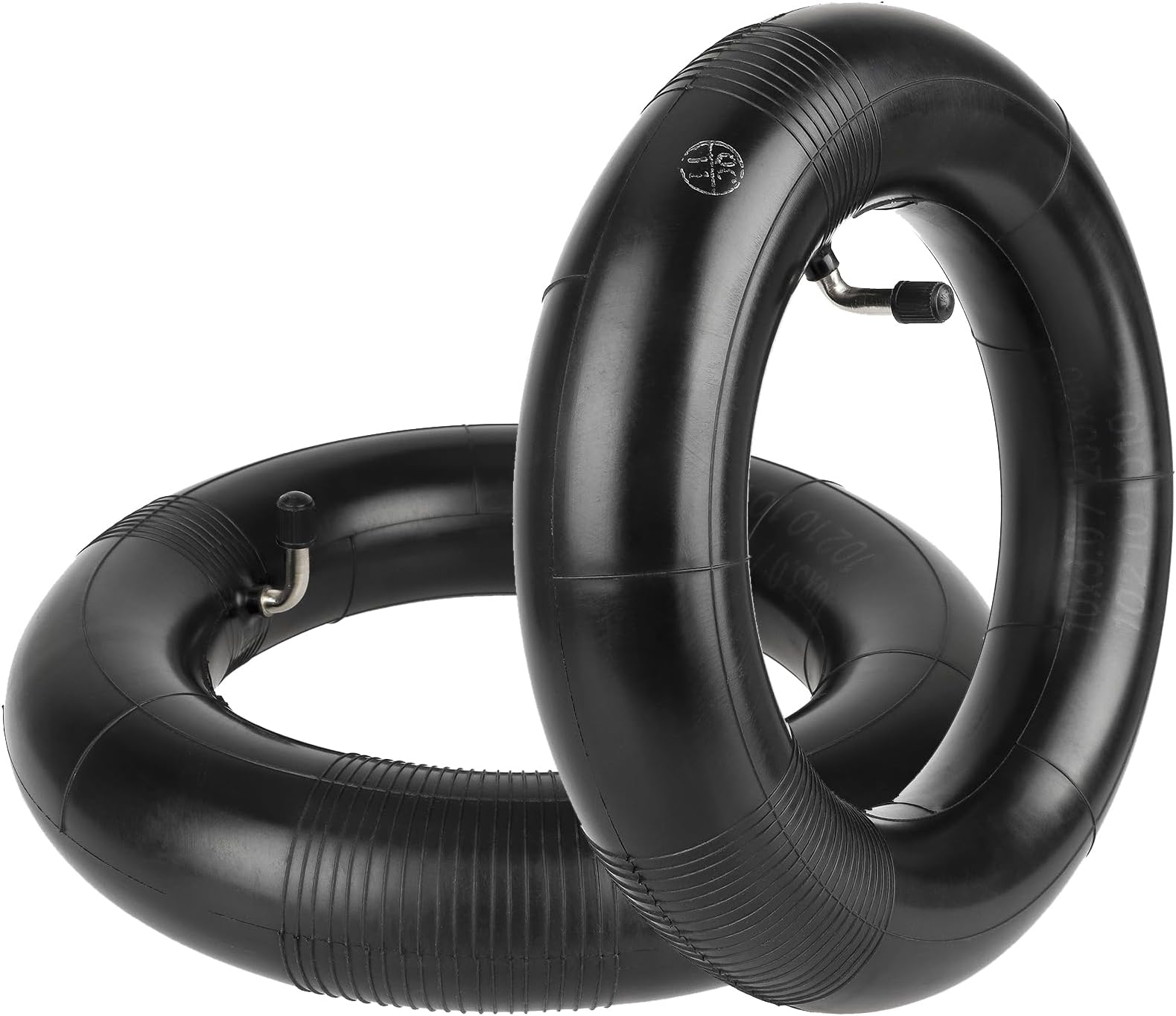 10 x 3.0/255 x 80 10″ Heavy Duty Butyl Rubber Inner Tube w/ 90° Bent Schrader Valve Replacement for Kugoo M4 Pro, kukirin g2 max, kukirin g3 pro Electric Kick Scooter Wheel Tire Parts Tyre (2)