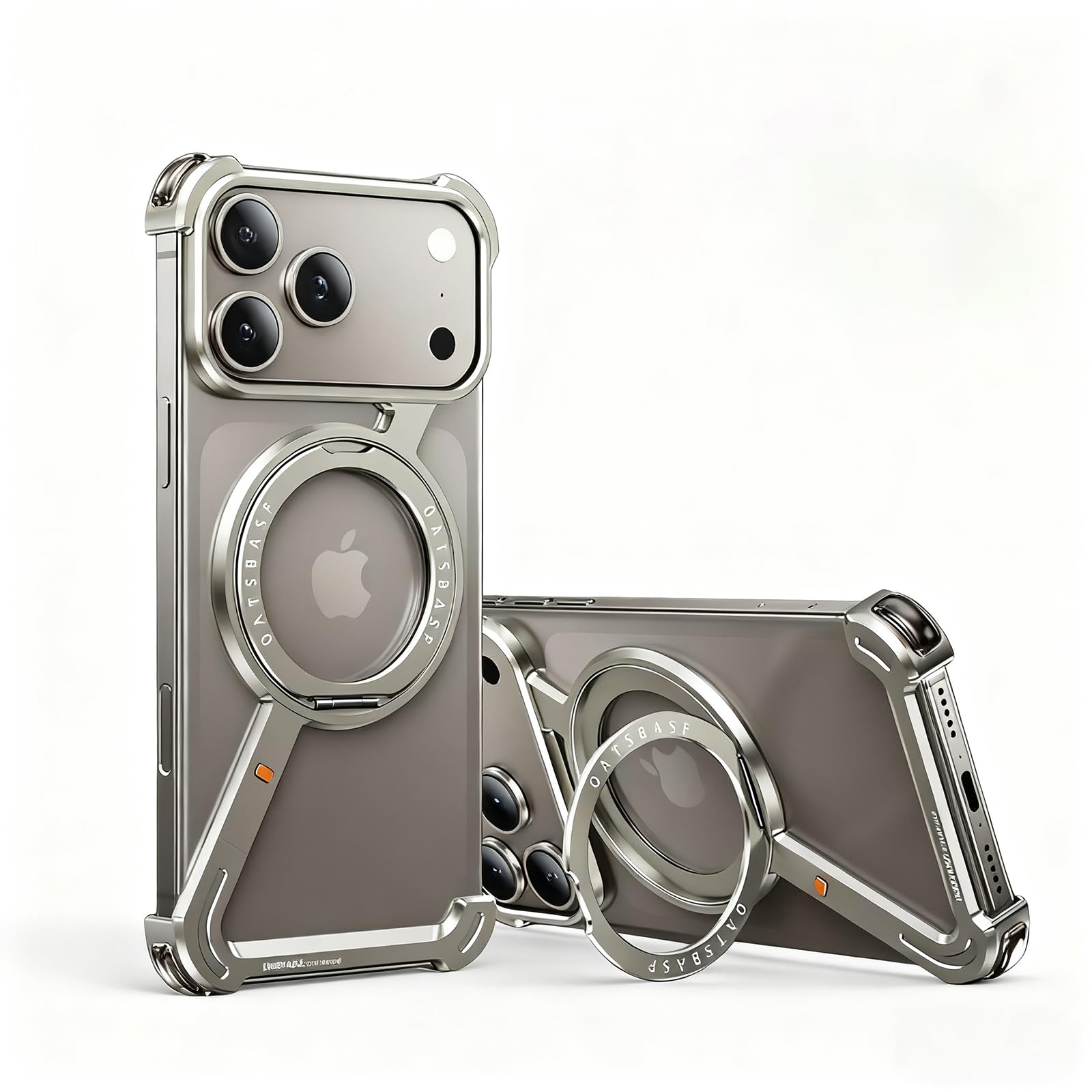 iPhoneアクセサリー STEEL CASE IPhone用ステンレススチールケース,フルカメラプロテクター