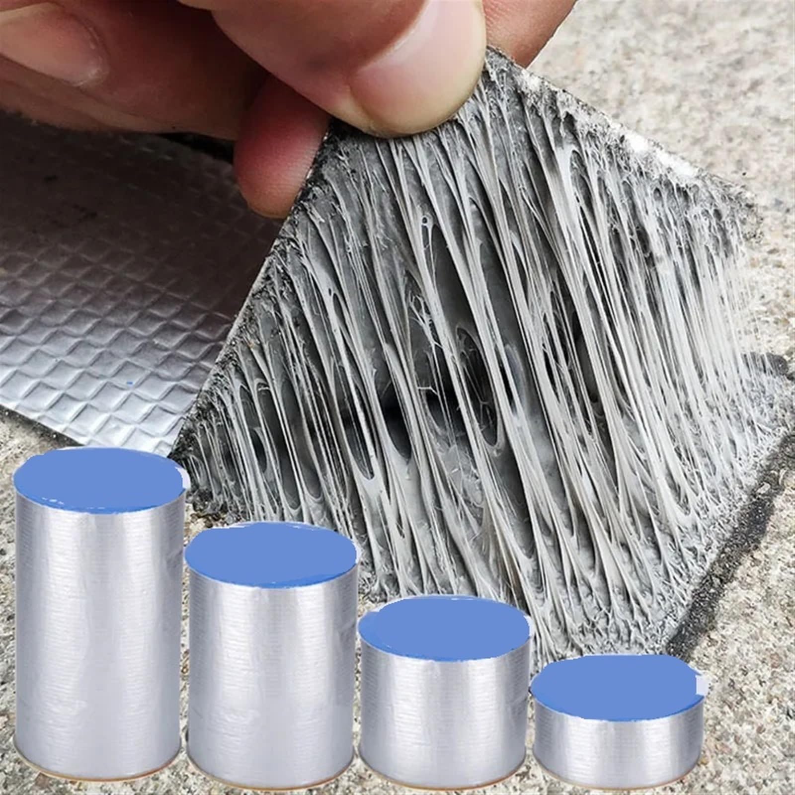 Cintas a prueba de agua Cintas de butilo Cintas de Cinta de butilo, papel de aluminio, cinta de caucho de butilo, alta temperatura, súper resistente, impermeable, autoadhesiva, reparación de tuberías