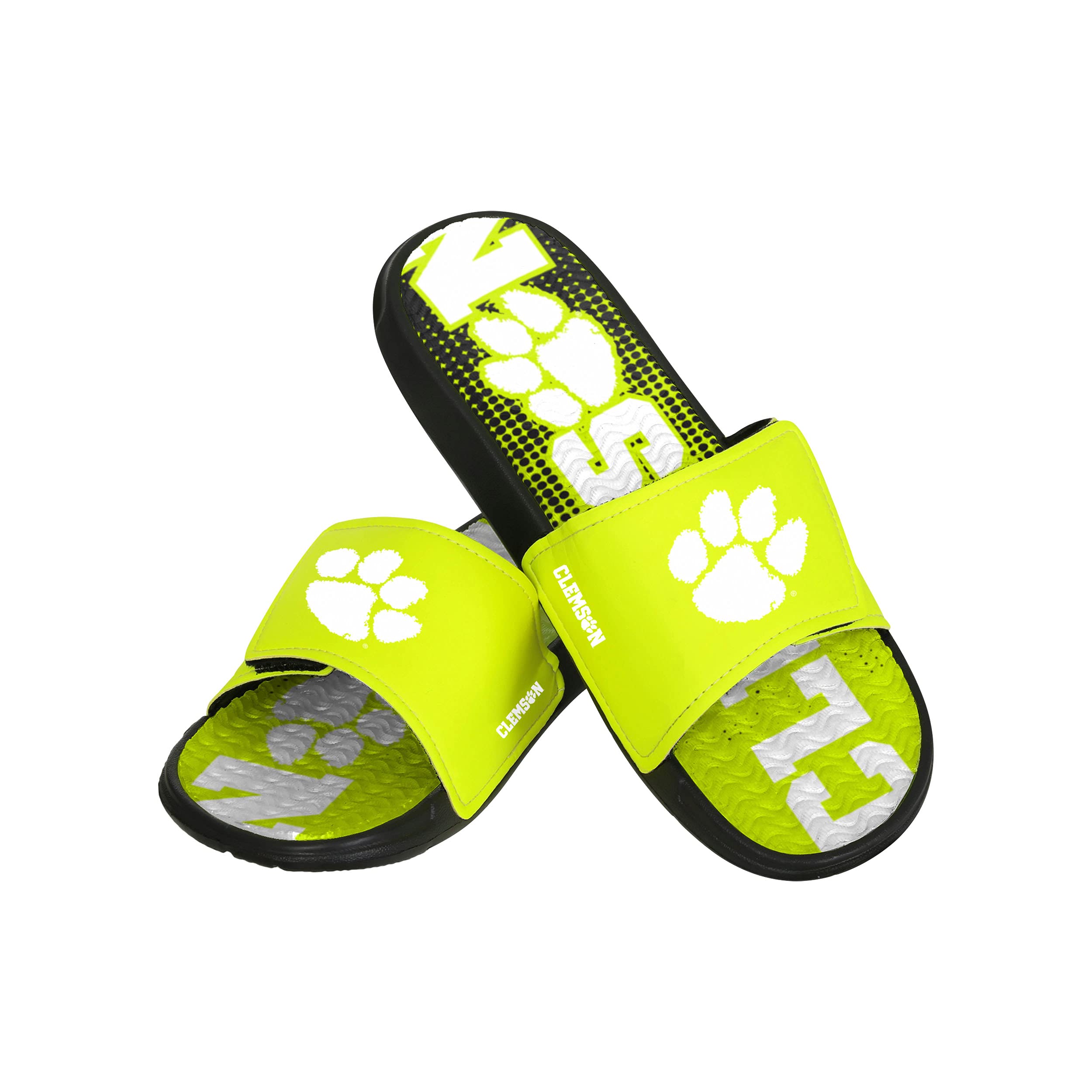 FOCO Clemson Tigers NCAA Mens Highlights Gel Slide - L
