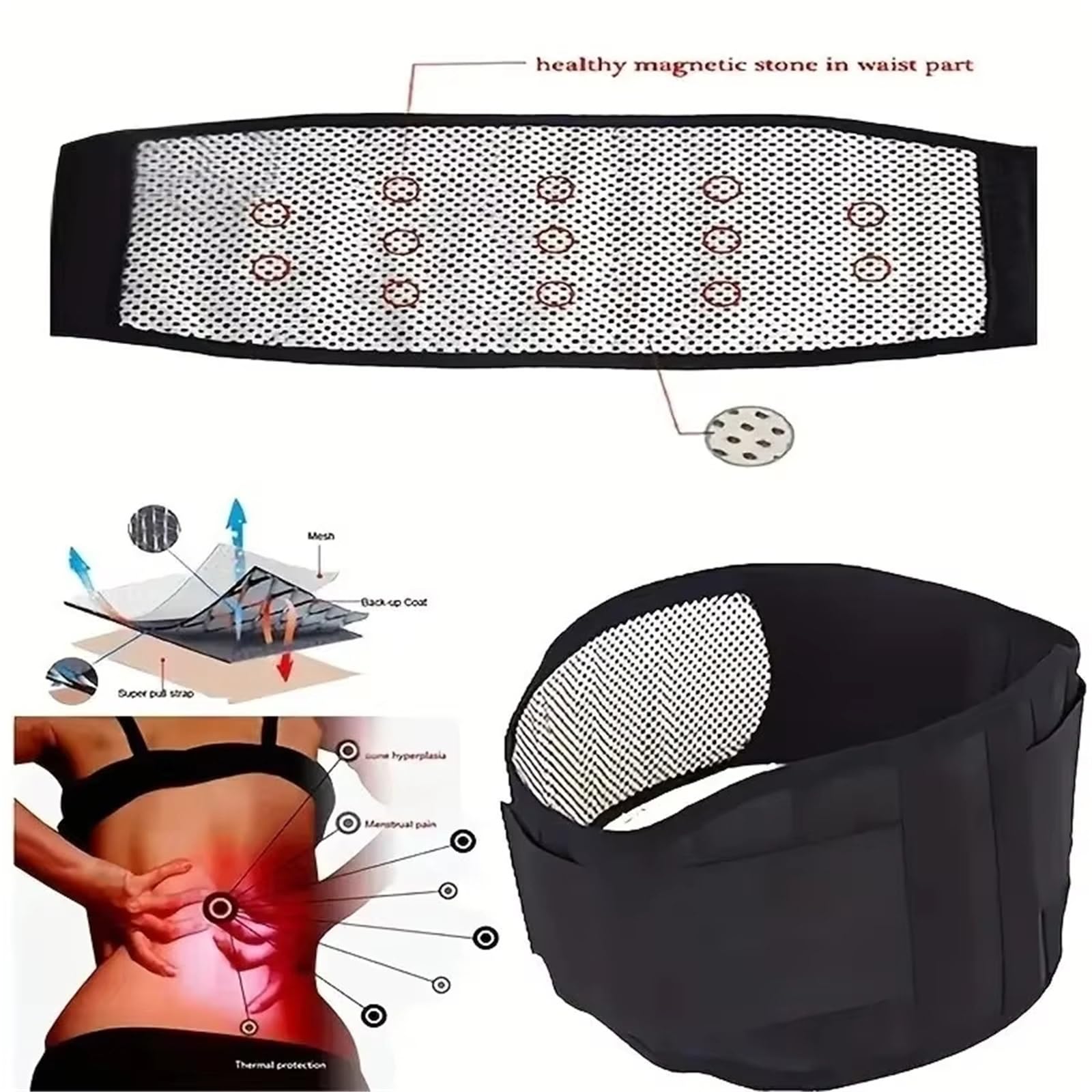 Faja para la Espalda lumbar Cinturón de soporte for espalda y cintura