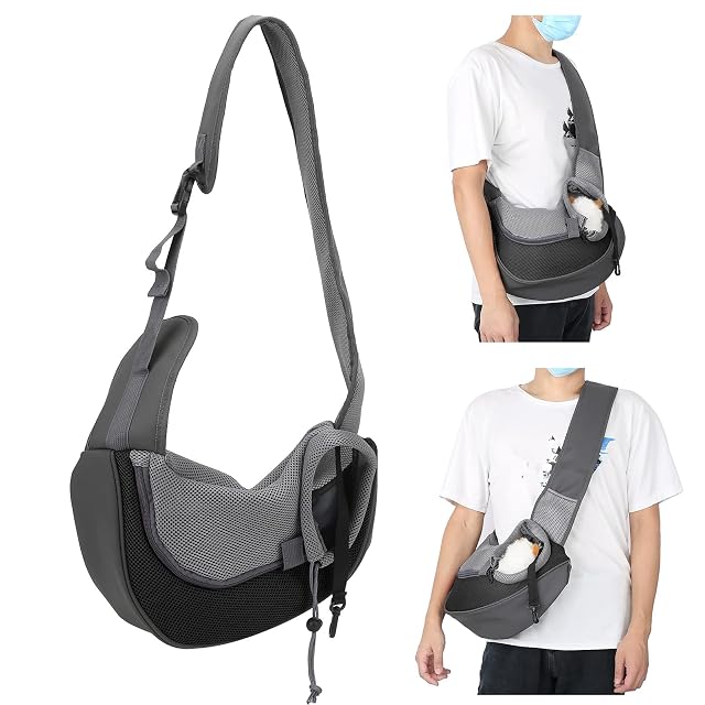 Bolsa Bandolera de Transporte para Mascota,Bolso Perro Pequeño Bolsa Bandolera de Transporte de Gatos,Bolsa…