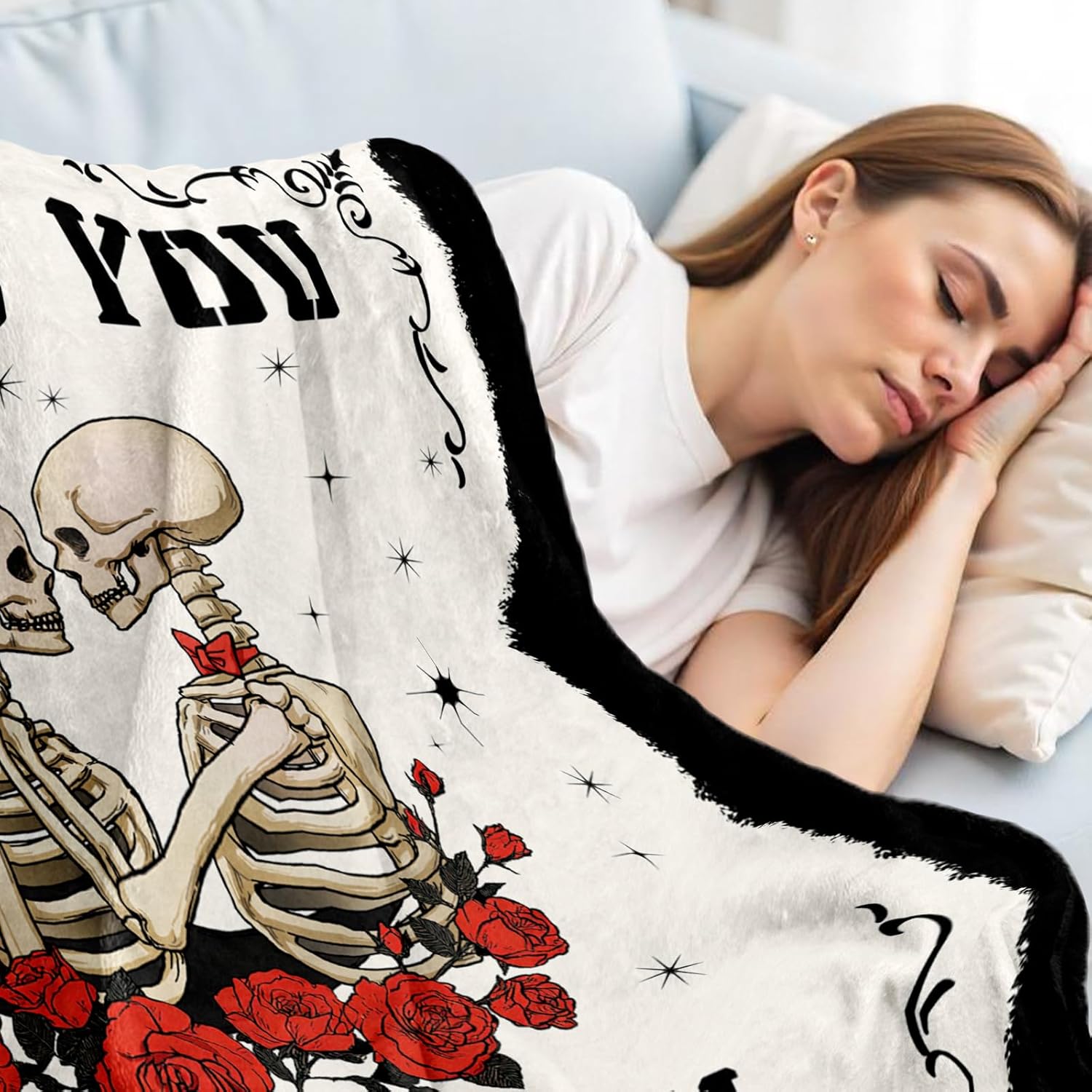 Valentines Day Gifts for Him Her, Wedding Anniversary Blanket for Women Men, Birthday Gifts for Boyfriend Girlfriend, I Love You Gift, Engagement, Valentines Gift for Wife Husband Couple, 60"X50" - Image 5