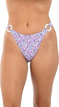 Citrus Womens High Leg Scoop Pant Bikini Swimsuit Bottom